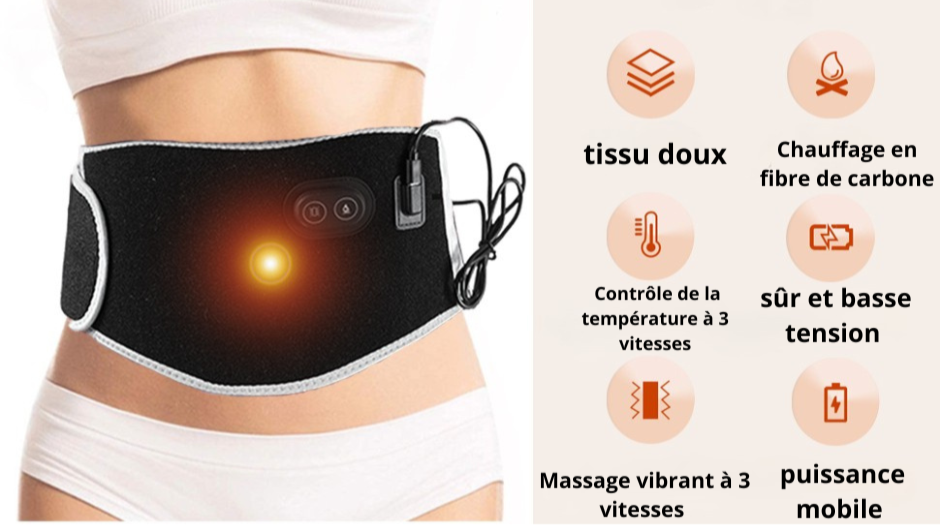 Ceinture chauffante pour les douleurs